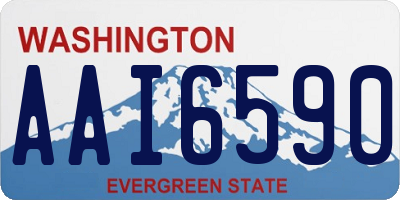 WA license plate AAI6590