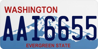 WA license plate AAI6655