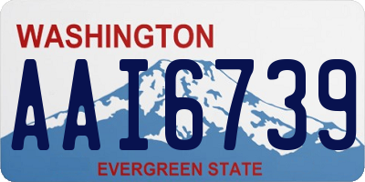 WA license plate AAI6739