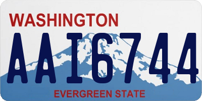 WA license plate AAI6744
