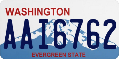 WA license plate AAI6762