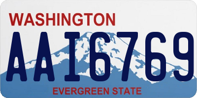 WA license plate AAI6769