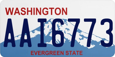 WA license plate AAI6773