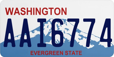 WA license plate AAI6774