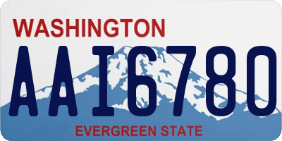 WA license plate AAI6780