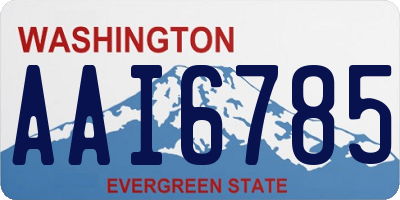 WA license plate AAI6785