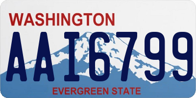 WA license plate AAI6799