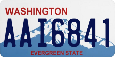 WA license plate AAI6841