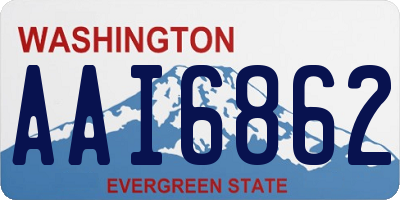 WA license plate AAI6862