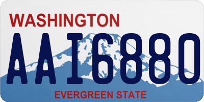WA license plate AAI6880