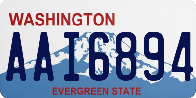 WA license plate AAI6894