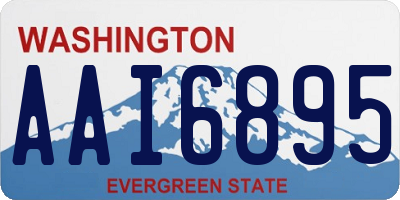 WA license plate AAI6895