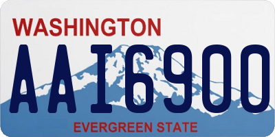 WA license plate AAI6900