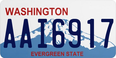 WA license plate AAI6917