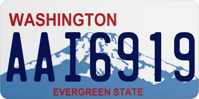 WA license plate AAI6919