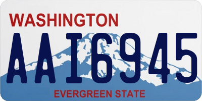 WA license plate AAI6945