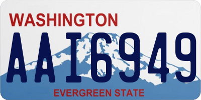 WA license plate AAI6949