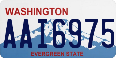 WA license plate AAI6975