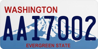 WA license plate AAI7002