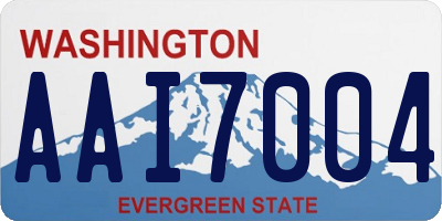 WA license plate AAI7004