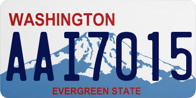 WA license plate AAI7015