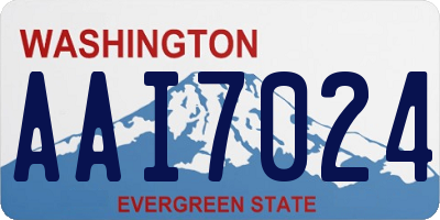 WA license plate AAI7024