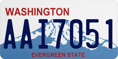 WA license plate AAI7051