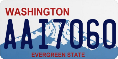 WA license plate AAI7060
