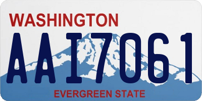WA license plate AAI7061