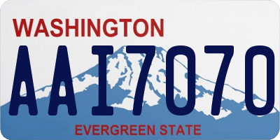 WA license plate AAI7070