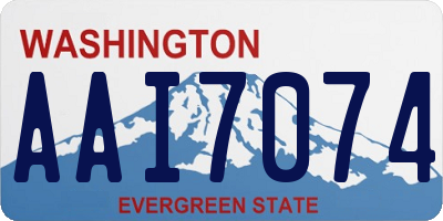 WA license plate AAI7074