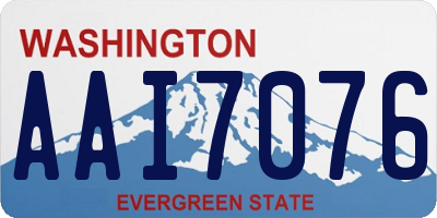 WA license plate AAI7076