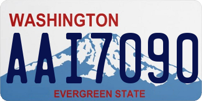 WA license plate AAI7090