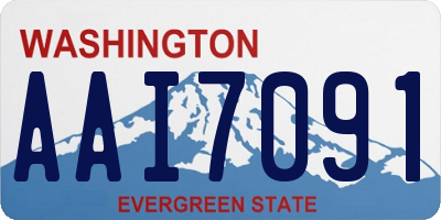 WA license plate AAI7091