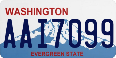 WA license plate AAI7099