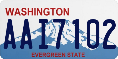 WA license plate AAI7102
