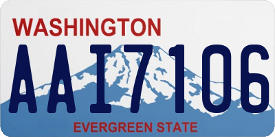 WA license plate AAI7106