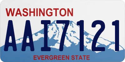 WA license plate AAI7121