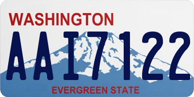 WA license plate AAI7122