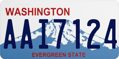 WA license plate AAI7124