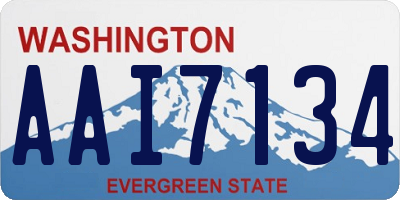 WA license plate AAI7134