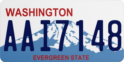 WA license plate AAI7148