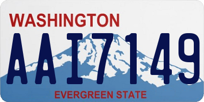 WA license plate AAI7149