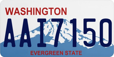 WA license plate AAI7150
