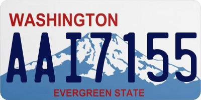 WA license plate AAI7155