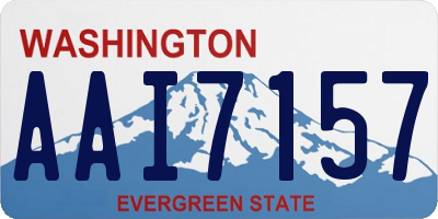WA license plate AAI7157