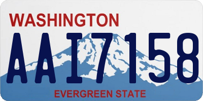 WA license plate AAI7158