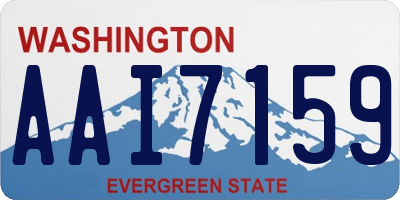 WA license plate AAI7159