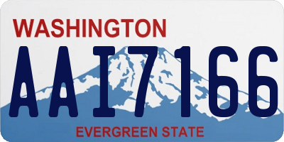 WA license plate AAI7166