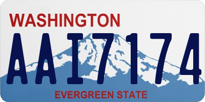 WA license plate AAI7174